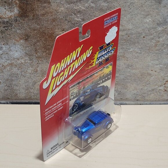 Johnny Lightning Willys Gassers II 1933 Speedy White Lightning Chase Blue 2002 - Picture 9 of 11